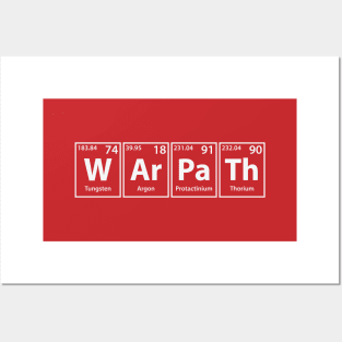 Warpath (W-Ar-Pa-Th) Periodic Elements Spelling Posters and Art